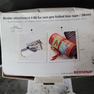 Bernina Binder Attachment #88 for Non-Pre-Folded Bias Tape - Silver